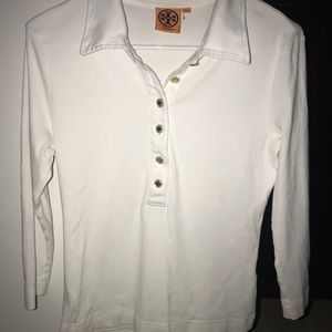 Tory Burch white long sleeve size L